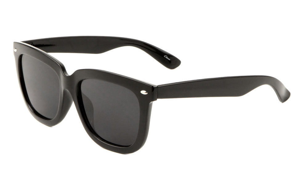Classic Color Mirror Metal Accent Sunglasses Wholesale