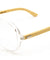 EKO Aviators Wood Sunglasses with Clear Lens