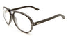 EKO Aviators Wood Sunglasses with Clear Lens
