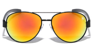 KHAN Aviators Thin Top Bar Color Mirror Wholesale Sunglasses