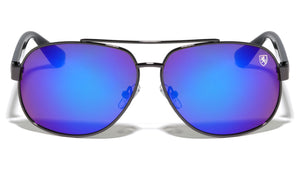 KHAN Aviators Color Mirror Wholesale Sunglasses