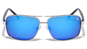 KHAN Square Aviators Color Mirror Wholesale Sunglasses