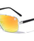 KHAN Square Aviators Color Mirror Wholesale Sunglasses