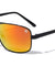 KHAN Square Aviators Color Mirror Wholesale Sunglasses