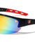KHAN Color Mirror Semi Rimless Shield Sports Wholesale Sunglasses