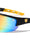 KHAN Color Mirror Semi Rimless Shield Sports Wholesale Sunglasses