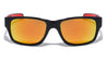 KHAN Checkers Temple Print Square Sports Sunglasses Wholesale