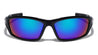 KHAN Textured Sports Wrap Sunglasses Wholesale