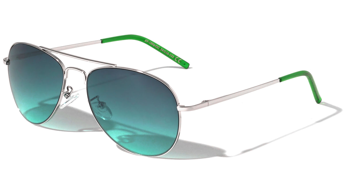 Rimless Oceanic Color Aviators Wholesale Sunglasses