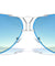 Front Metal Deco Oceanic Color Lens Aviators Wholesale Bulk Sunglasses