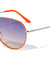 Front Metal Deco Oceanic Color Lens Aviators Wholesale Bulk Sunglasses
