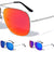 Color Mirror Spring Hinge Aviators Wholesale Sunglasses