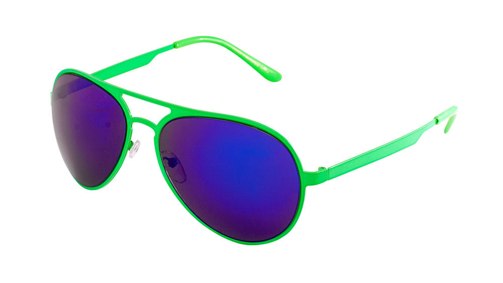 Aviator Sunglasses, Assorted Neon Colors - Party Direct