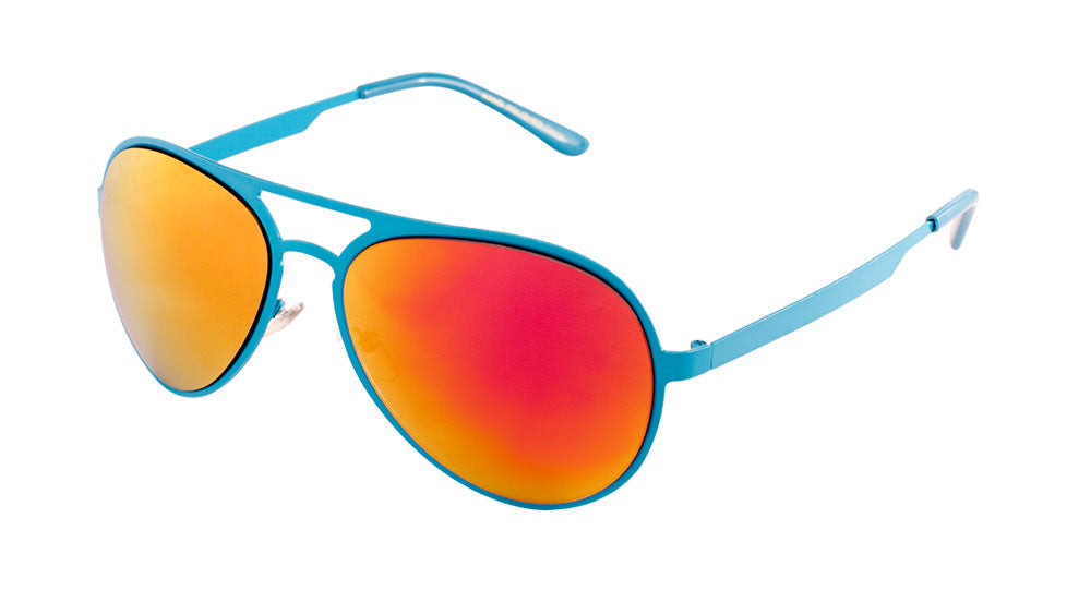 Neon Color Frame Color Mirror Lens Bulk Aviators Frontier