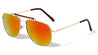 Top Bar Color Mirror Aviators Wholesale Bulk Sunglasses