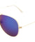 Leather Rim Color Mirror Aviators Bulk Sunglasses