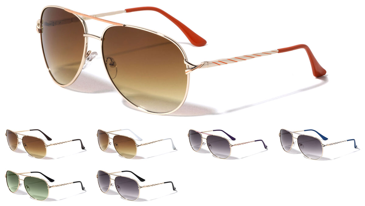 Aviators Twist Fashion Wholesale Sunglasses