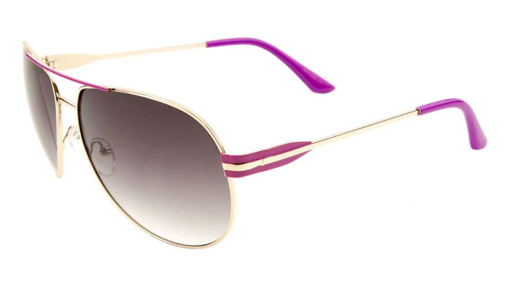 Aviators Color Temple Fashion Wholesale Sunglasses