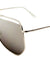 Brow Color Mirror Angled Aviators Wholesale Bulk Sunglasses