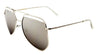 Brow Color Mirror Angled Aviators Wholesale Bulk Sunglasses