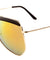 Brow Color Mirror Angled Aviators Wholesale Bulk Sunglasses