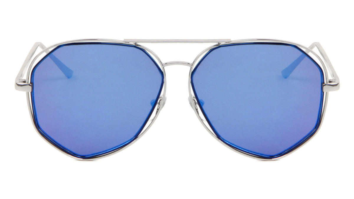 Angled Aviators Wholesale Bulk Sunglasses