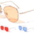 Thin Metal Color Lens Aviators Wholesale Bulk Sunglasses