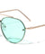 Rimless Color Mirror Aviators Wholesale Bulk Sunglasses