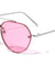 Rimless Color Mirror Aviators Wholesale Bulk Sunglasses