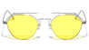 Flat Top Wireframe Color Lens Aviators Wholesale Sunglasses