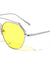 Flat Top Wireframe Color Lens Aviators Wholesale Sunglasses