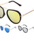 Flat Top Flat Color Mirror Aviators Wholesale Bulk Sunglasses