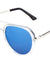 Flat Top Flat Color Mirror Aviators Wholesale Bulk Sunglasses