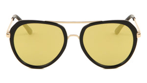 Flat Top Flat Color Mirror Aviators Wholesale Bulk Sunglasses