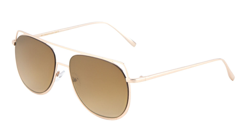 Aviators Flat Color Mirror Sunglasses Wholesale