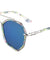 Angled Flat Color Mirror Lens Aviators Bulk Sunglasses