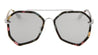 Angled Flat Color Mirror Lens Aviators Bulk Sunglasses