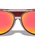 Color Mirror Lens Thick Rim Solid Plate Aviators Wholesale Bulk Sunglasses