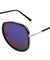 Color Mirror Double Plastic Metal Frame Rounded Aviators Wholesale Sunglasses
