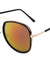 Color Mirror Double Plastic Metal Frame Rounded Aviators Wholesale Sunglasses