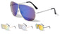 Large Lens Color Mirror Aviators Wholesale Bulk Sunglasses