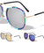 Aviators Flower Pattern Color Mirror Wholesale Sunglasses