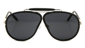 Top Bar Side Shield Aviators Wholesale Bulk Sunglasses