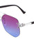 Rimless Oceanic Color Aviators Wholesale Bulk Sunglasses