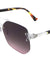 Rimless Oceanic Color Aviators Wholesale Bulk Sunglasses
