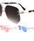 Rimless Color Lens Aviators Wholesale Bulk Sunglasses