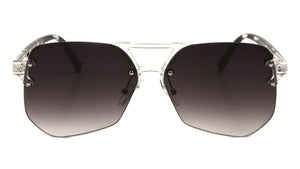 Rimless Color Lens Aviators Wholesale Bulk Sunglasses