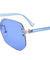 Rimless Color Lens Aviators Wholesale Bulk Sunglasses
