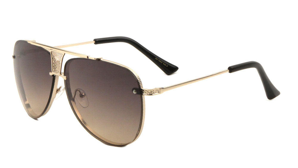 Aviators Thin Grille Fashion Sunglasses Wholesale