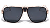 Squared Solid Plate Aviators Wholesale Bulk Sunglasses